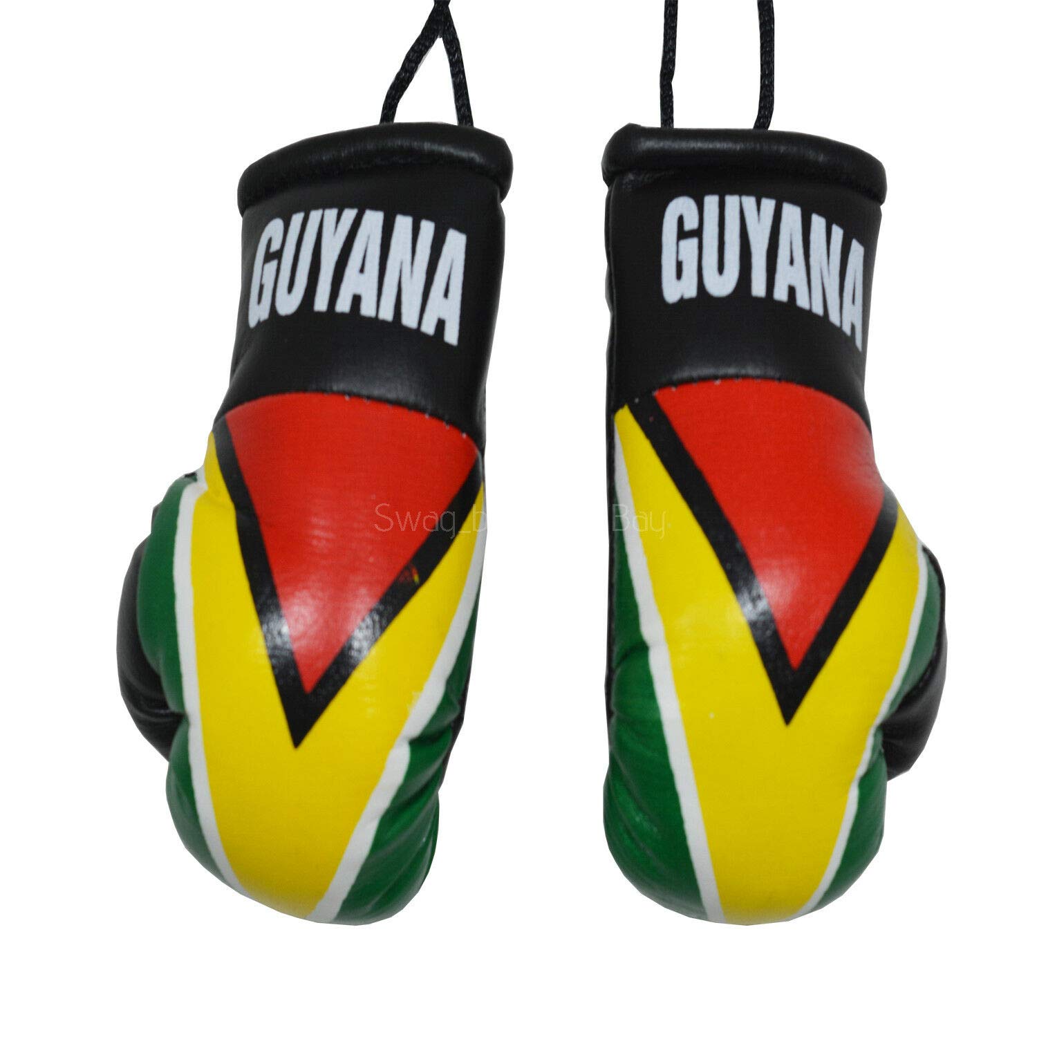 Becreative Mini Country Boxing Pair Gloves For Car Mirror (Guyana)