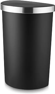 Tower T838027BLK Recycling-Sensoreimer, Edelstahl, Schwarz