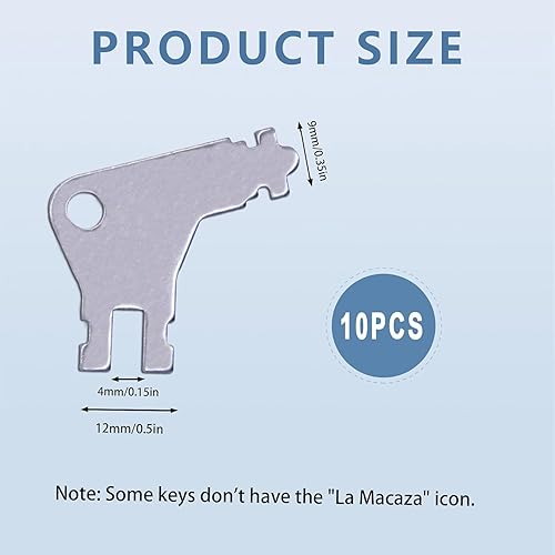 Miniatura 2 de 10 unidades de dispensador universal de repuesto 50504 llave, grado comercial universal para dispensadores de papel higiénico y dispensadores de