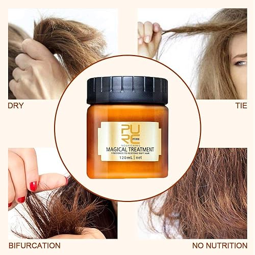 Miniatura 6 de Máscara de tratamiento mágico 5 segundos Reparaciones daños restaurar cabello suave 4.1 fl oz para todos los tipos de cabello queratina Tratamiento