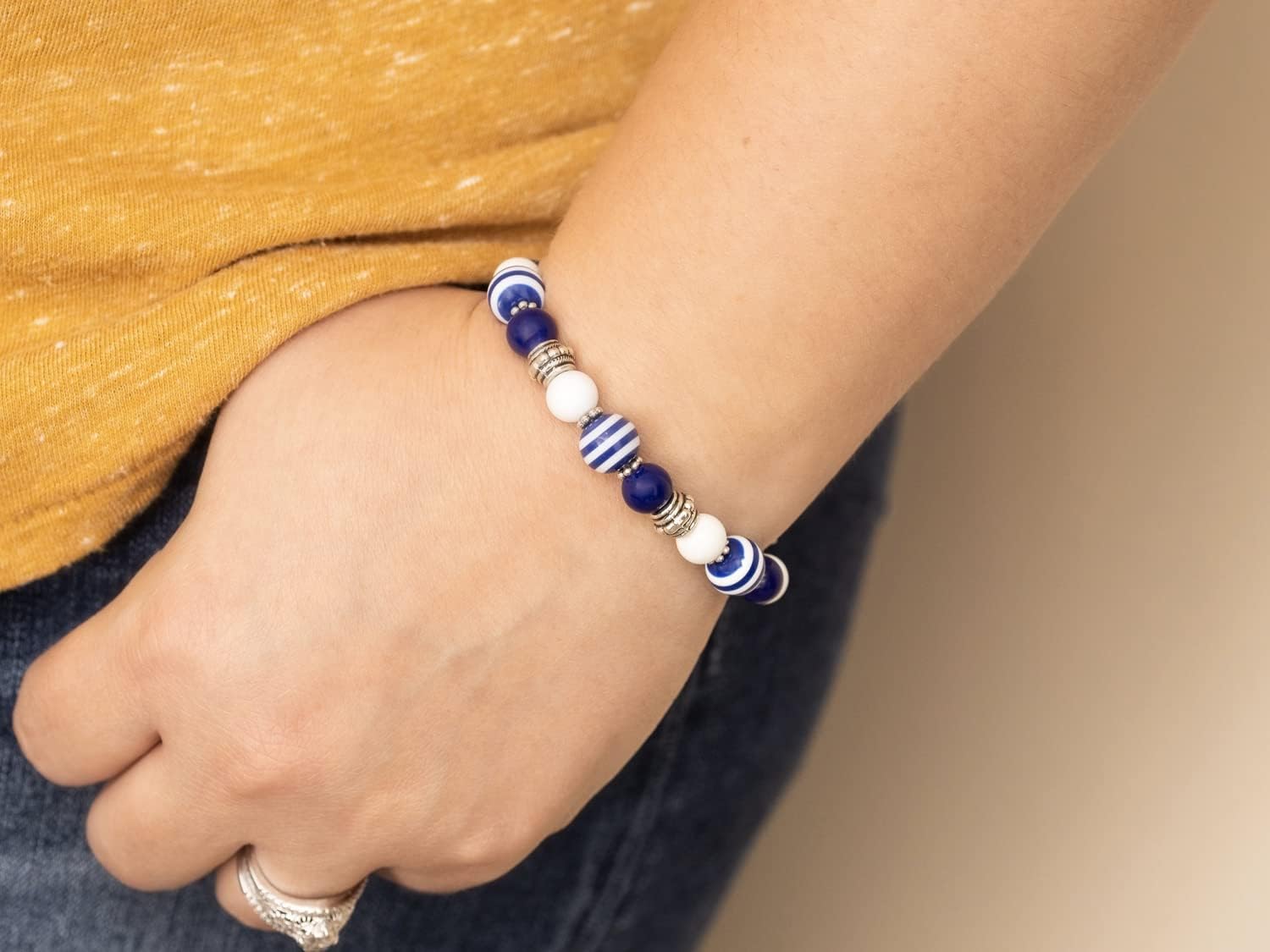 STRETCH Medical Alert Bracelet, Interchangeable Replacement Medical Bracelet, ID TAG NOT INCLUDED, Stripe Collection
