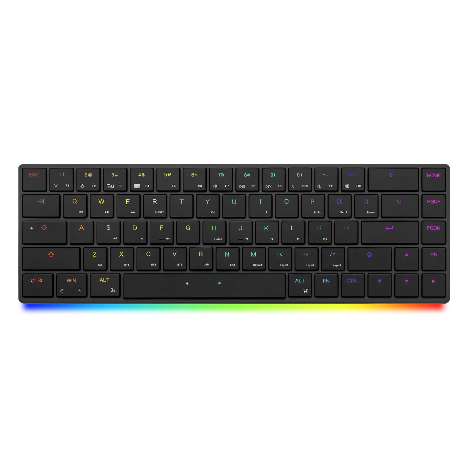 BAROCCOMiSTEL MiSTEL AIRONE BT Ultralight Ultraslim Mechanical Keyboard 65 Layout Cherry MX ULP Switch RGB Backlit USB-C Cable