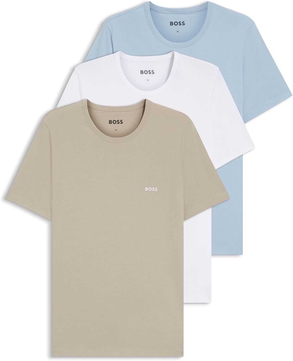 BOSS Herren T-shirt Rn 3p Co T-Shirt