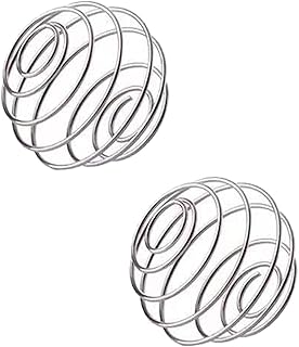 304ステンレス鋼スプリングボール撹拌ボール大金属球、卵白粉カップ揺動カップ撹拌ボール、撹拌ボールフォームボール・フォームメーカー（2 個入り）