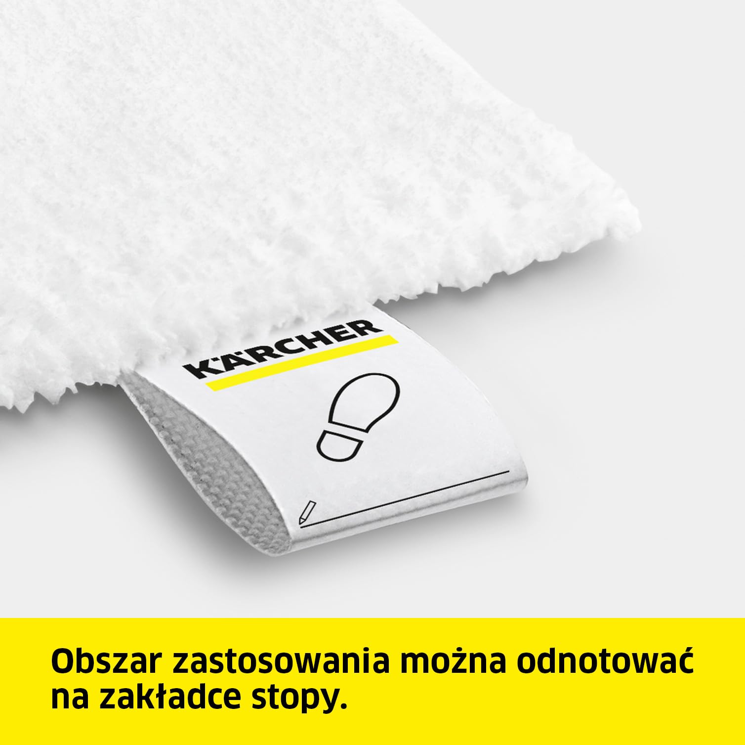 Kärcher zestaw ściereczek do posadzek delikatnych Sensitive EasyFix z 2 wysokiej jakości, miękkimi ściereczkami do posadzek, oryginalne akcesoria do parownic Kärcher