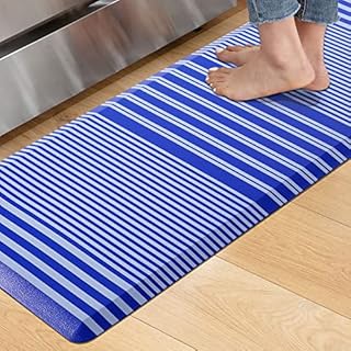 KOKHUB Kitchen Mat,1/2 Inch Thick Cushioned Anti Fatigue Waterproof Kitchen Rugs,Comfort Standing Desk Mat, Kitchen Floor Mat Non-Skid & Washable for Home, Office, Sink,17.3