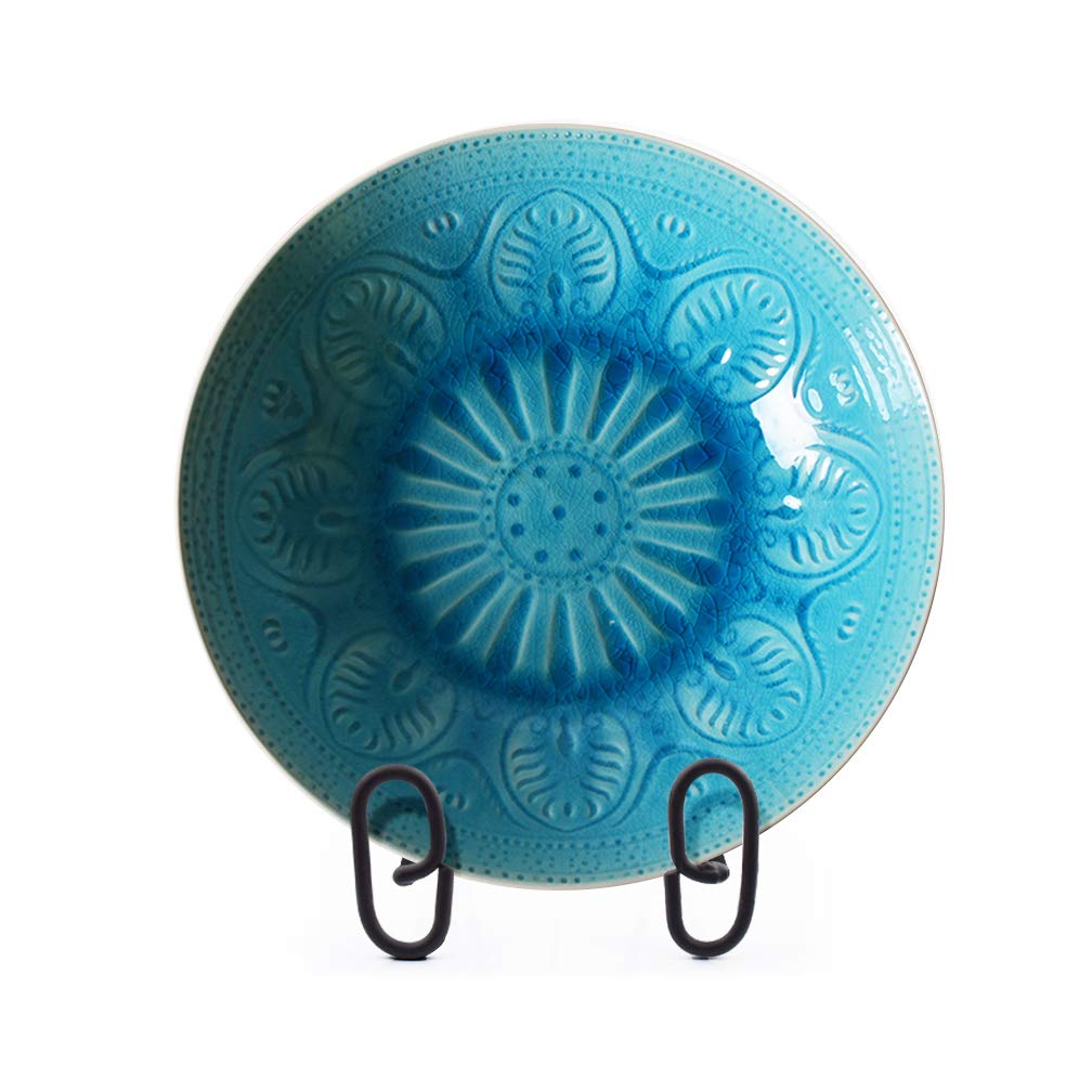 Soporte Exhibición Hierro Para Platos Hondos - Pack De 2 | Base Decorativa Cuencos Grandes 10-17”