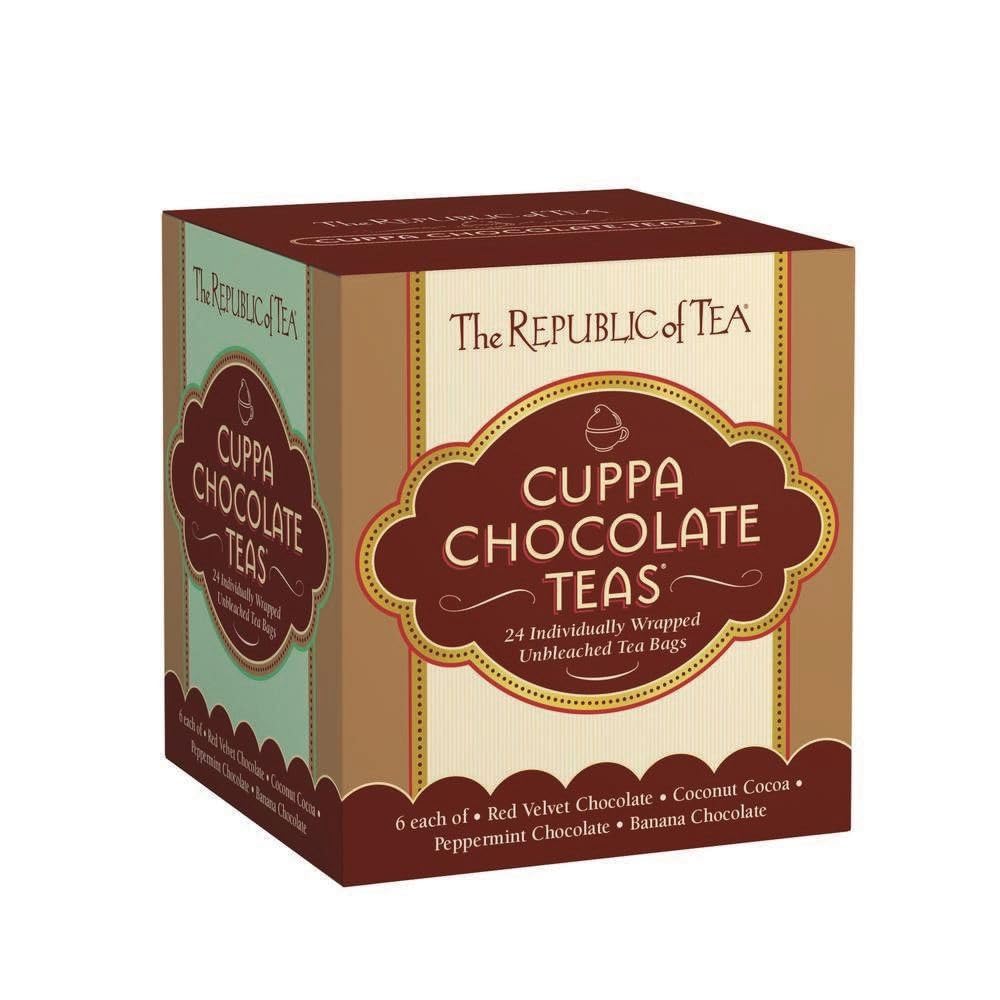 The Republic of Tea - Cuppa Chocolate Tea Assortment Gift (24 Individually Wrapped Dessert Tea Bags)