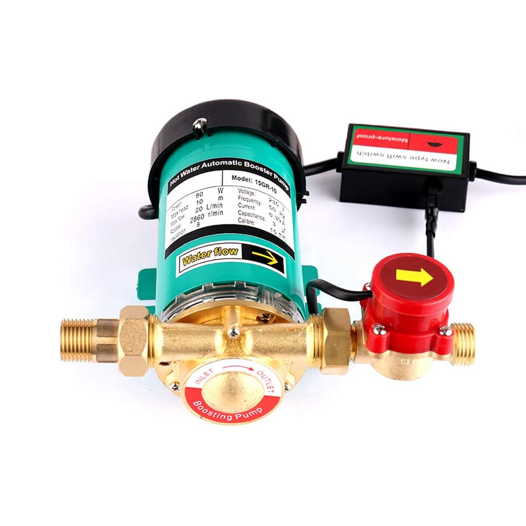 90 W/120 W Pompe automatique d'eau de chauffage : pompe à pression haute performance avec sortie 25 l/min, pour la maison, la douche, le jardin et les systèmes d'irrigation (15GR-15 (120 W)