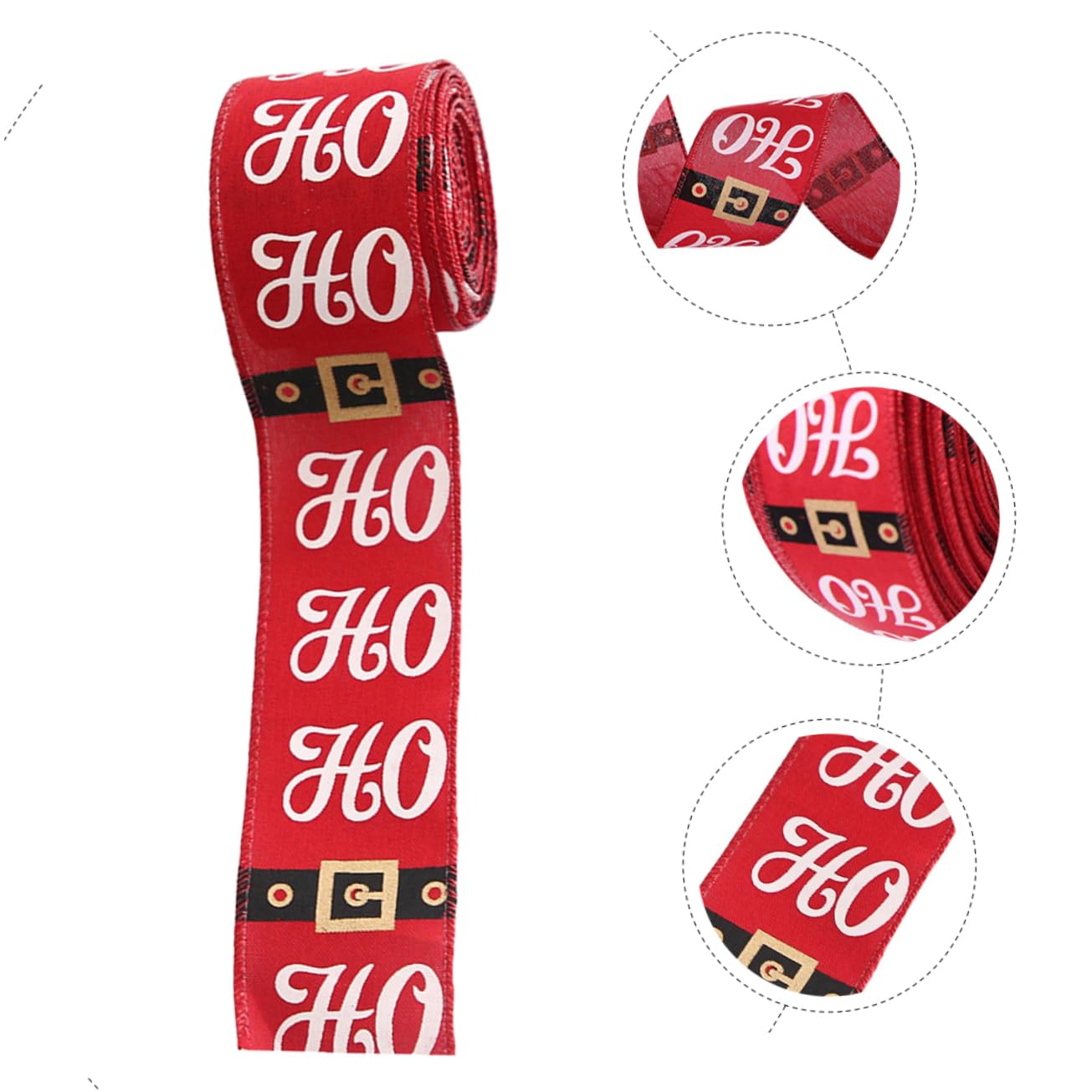 NUOBESTY 5stücke Weihnachtsband Rotes Satinband Für Diy Weihnachtsdekoration Und Geschenkboxen Für Weihnachtsbaum Und Bastelprojekte Farbecht Und Strapazierfähig