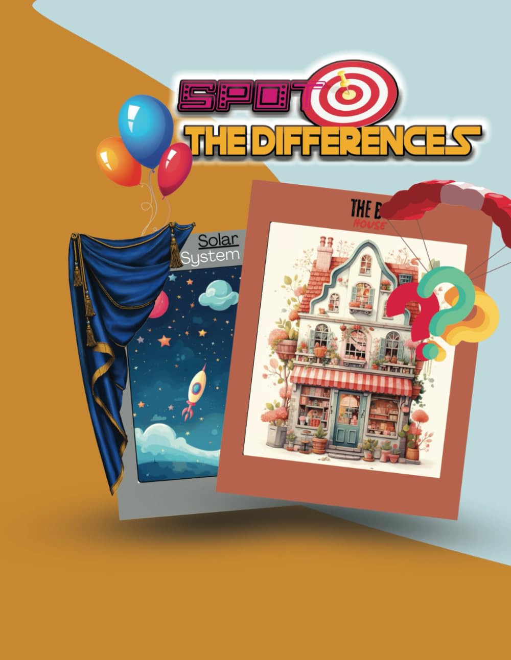 Spot the differences: Hard games Spot the different book for kids and adult