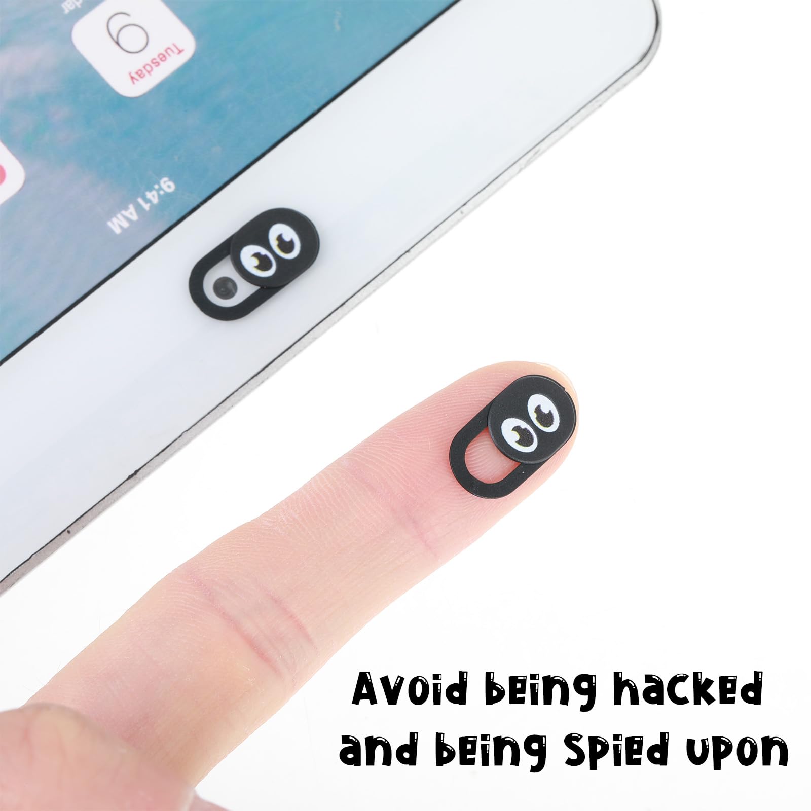 10 fundas para cámara de laptop, cubierta deslizante para cámara web, cubierta para cámara de computadora portátil, cubierta delgada para cámara de teléfono celular, protege tu seguridad de 5