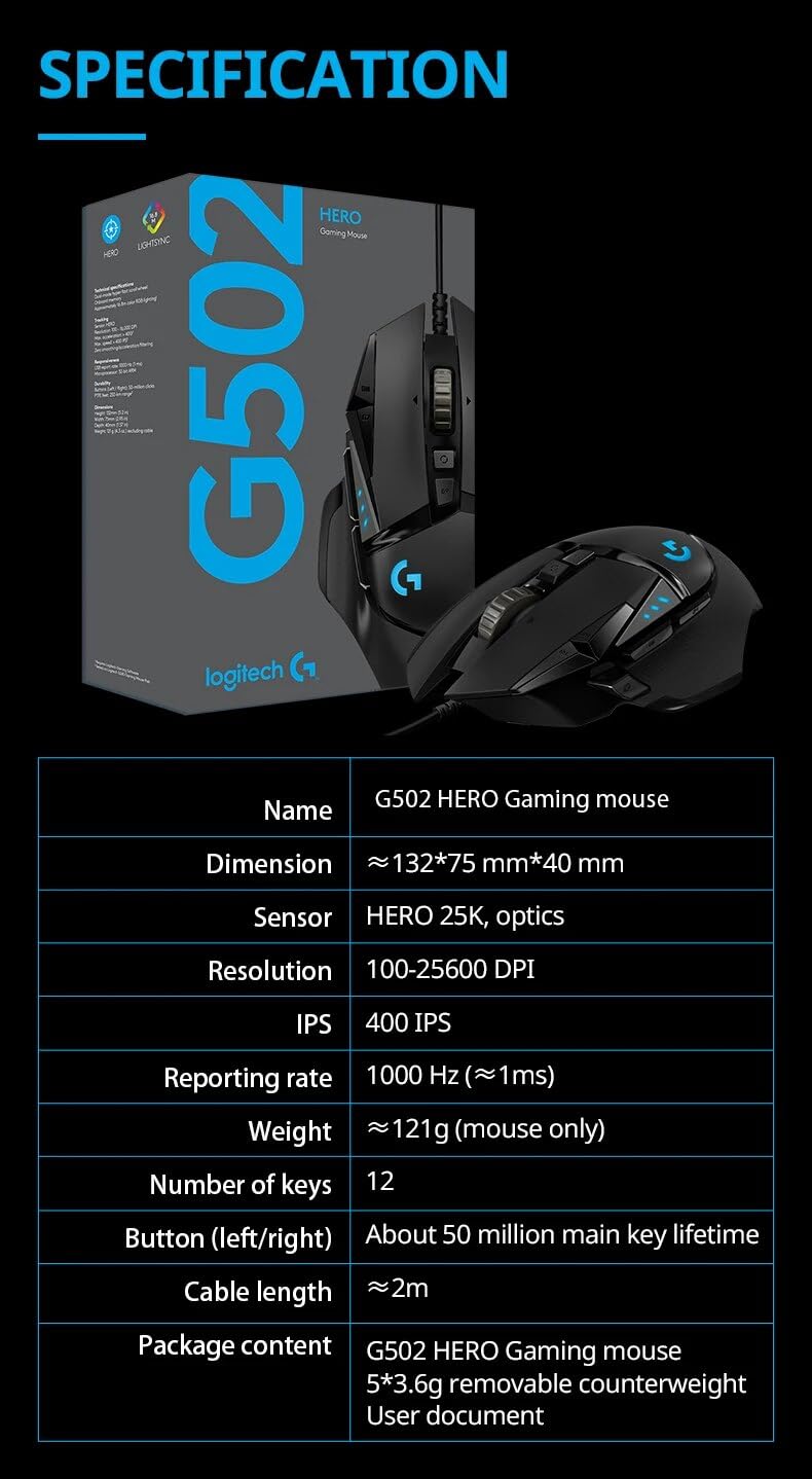 Master Wired Gaming Mouse 502 Esports Machinery Mangia Pollo Macro CS Programmazione Periferica