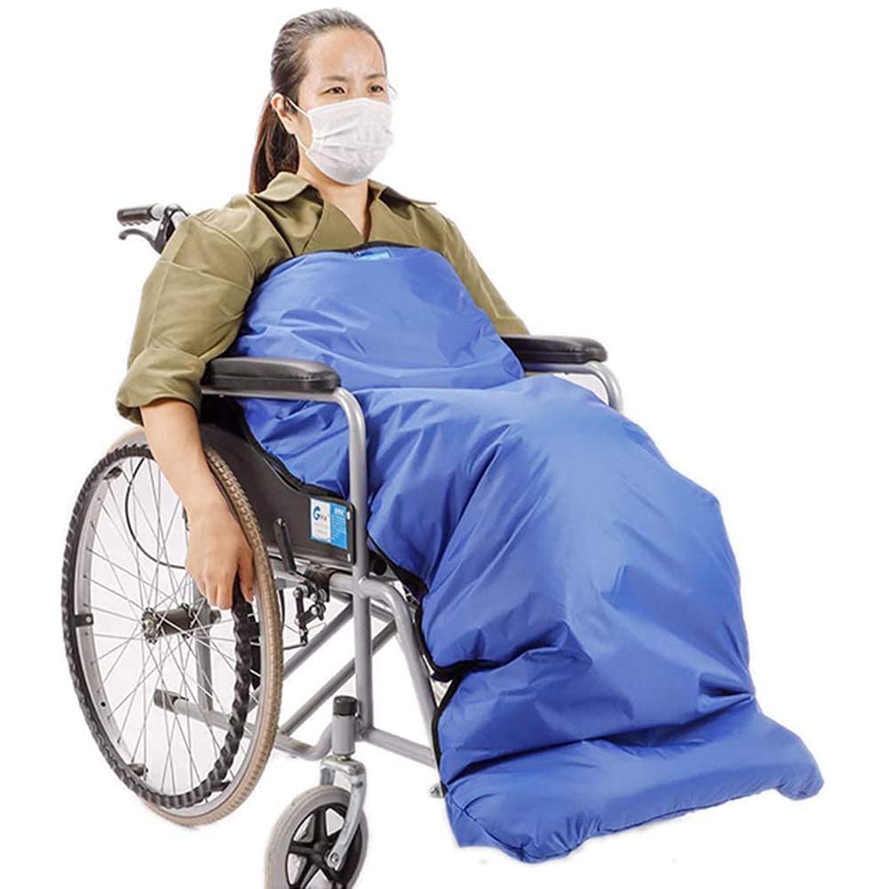 Manta para Silla de Ruedas, Manta térmica para Silla de Ruedas, Manta cálida de Media Envoltura a Prueba de Viento, Ajuste Universal para sillas de Ruedas manuales y eléctricas.