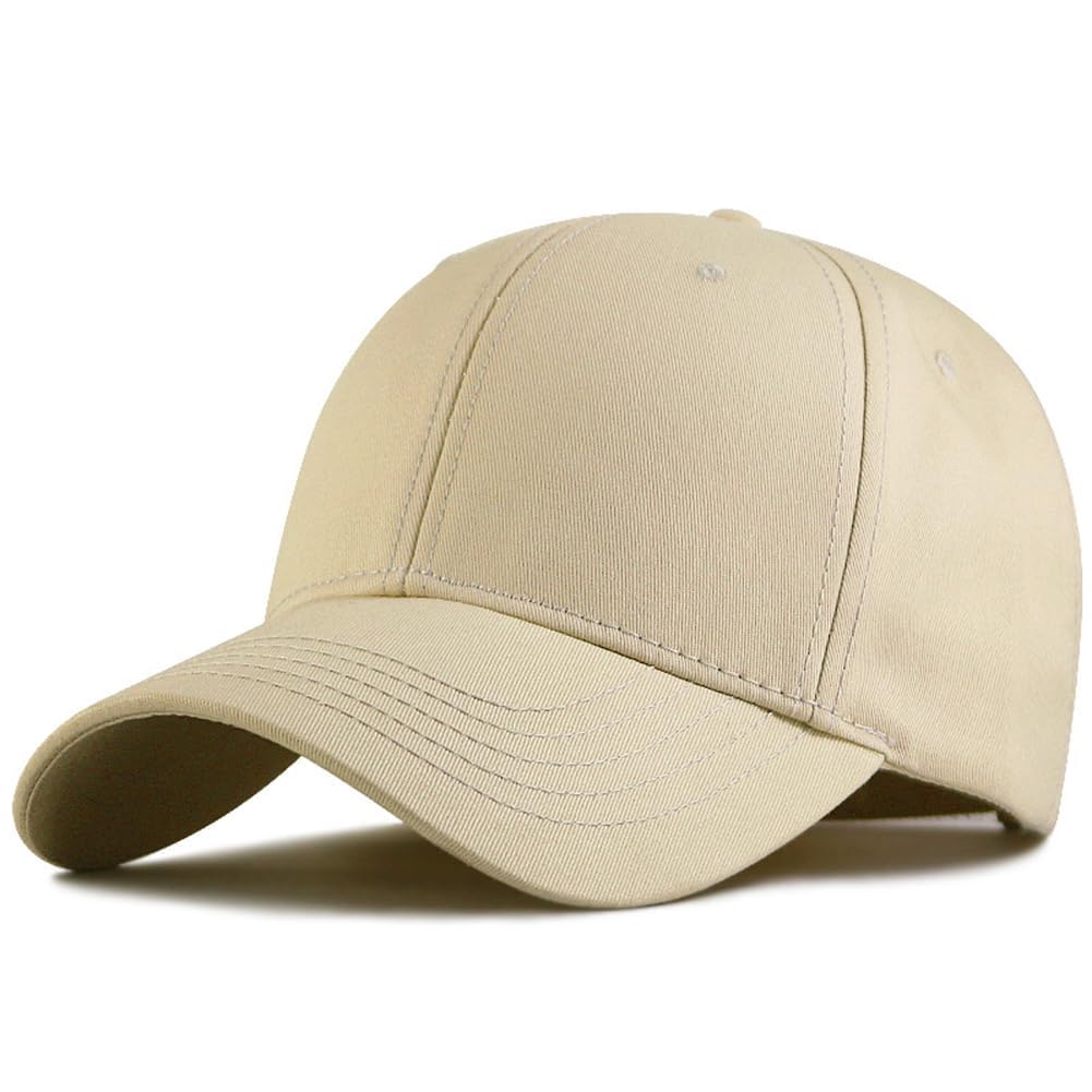 Movocaty Premium 100% Baumwolle Strukturierte Baseballkappe Verstellbare Passform für Größere Köpfe Ergonomisches Design Klassische Stilvolle Herren Baseballkappe