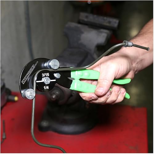 Miniatura 10 de OEMTOOLS 25440 Alicates de doblado de tubos profesionales, curvas de latón, cobre, acero y líneas de freno de aluminio de diámetros 516", 38", 316"