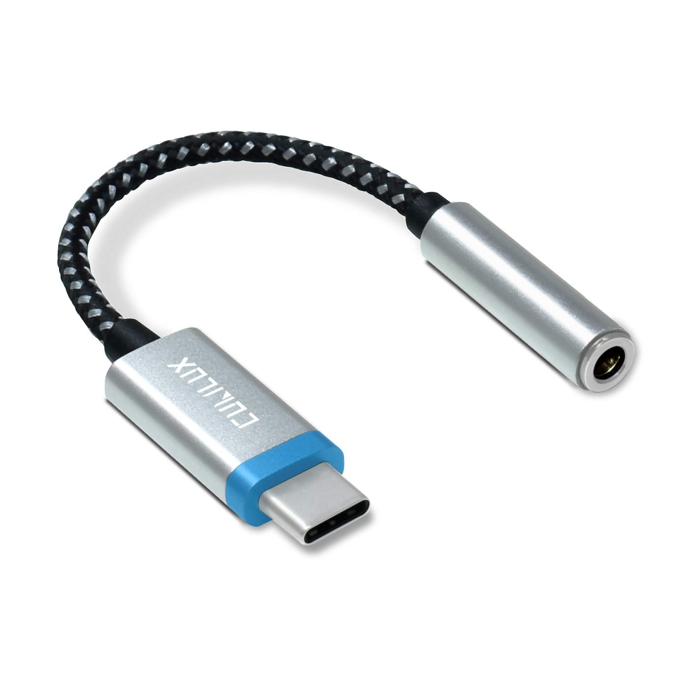 Cubilux USB C to 3.5mm Audio Adapter, Type C Aux Dongle with Hi-Res DAC, Headphone Adapter for Huawei P40 Pro P30 Mate 20, Samsung Galaxy Note 20 Ultra Note 10 S20, Xiaomi Mi 10 9, 2020/2018 iPad Pro