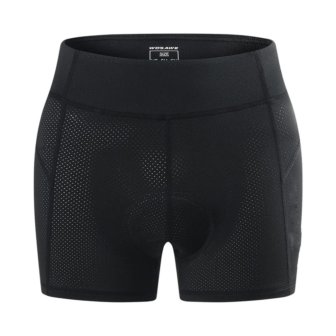 Suwequest Mujeres Ciclismo Ropa Interior 3D Acolchado Montaña MTB Bicicletas Pantalones Cortos Equitación Bicicleta Deporte Ropa Interior Mallas Pantalones Cortos BO114-B S