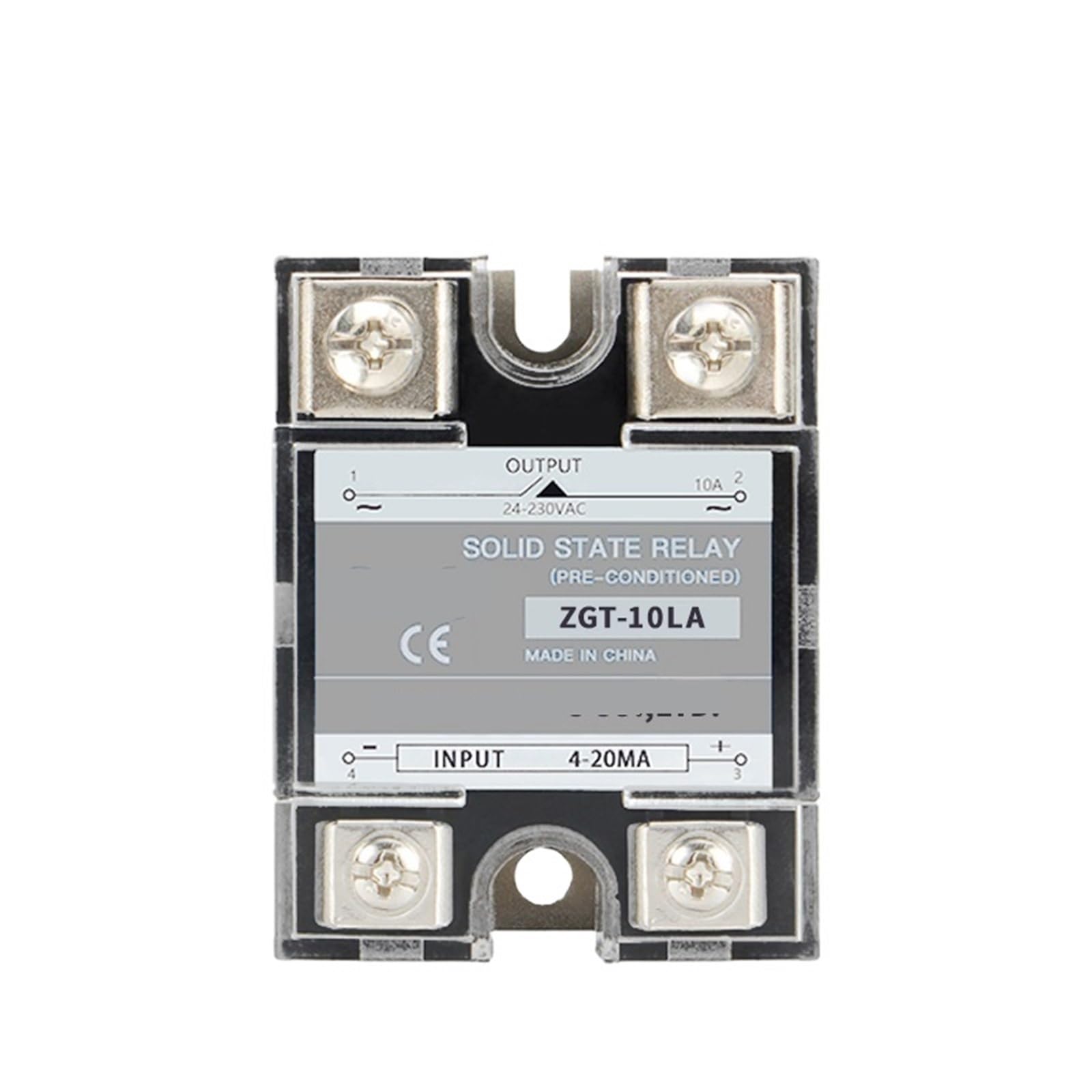 10A 25A LA Monofase Regolatore proporzionale lineare Ingresso 0-10V O 4-20mA Uscita 24-230VAC Tensione Tipo Relè a stato solido 1 pz(25LA 0-10V)
