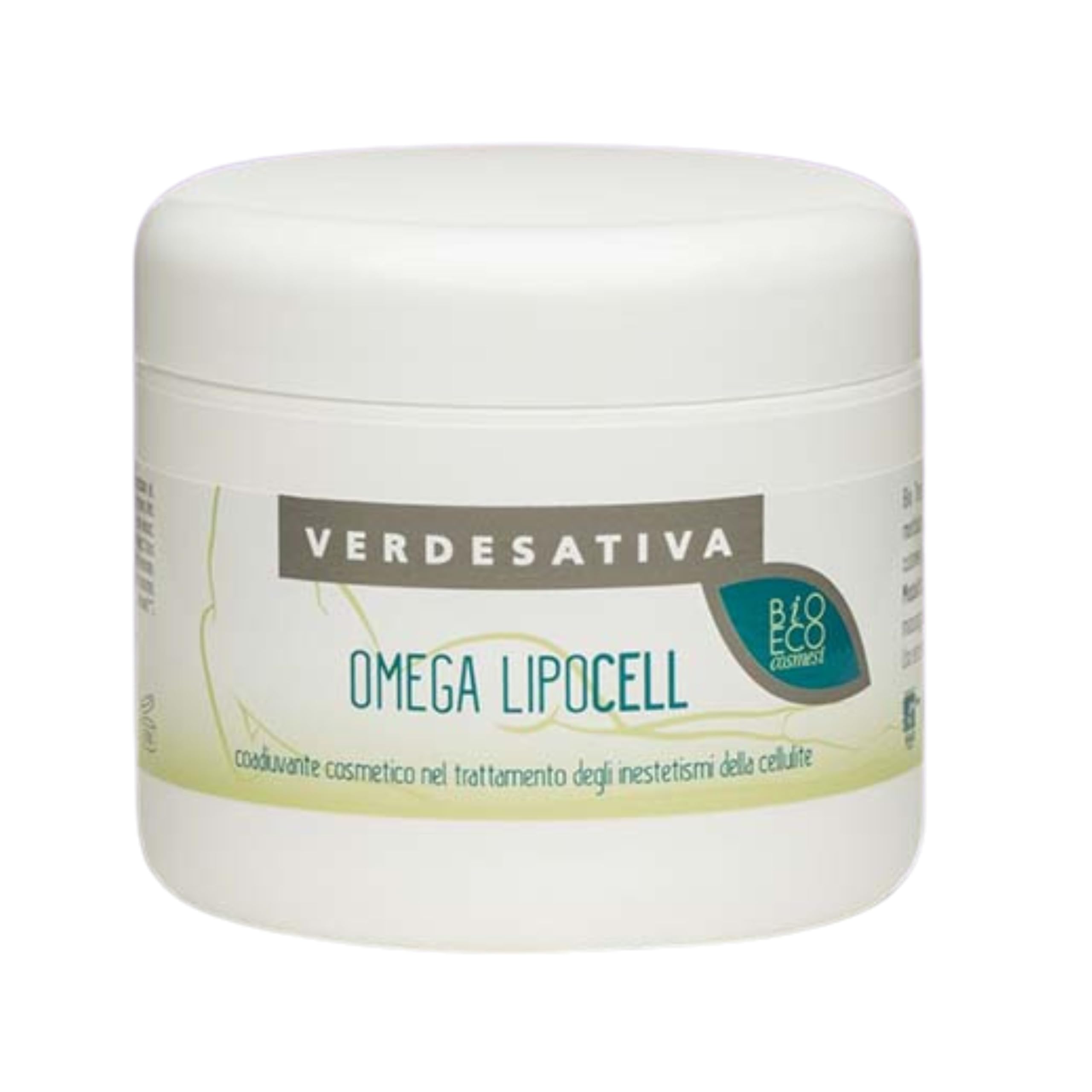 Crema Cellulite Forte Bio e Vegan 500ml – Trattamento Drenante e Snellente Gambe e Glutei con Caffeina e Peperoncino – Verdesativa Omega Lipocell, Rassodante e Tonificante Naturale Made in Italy