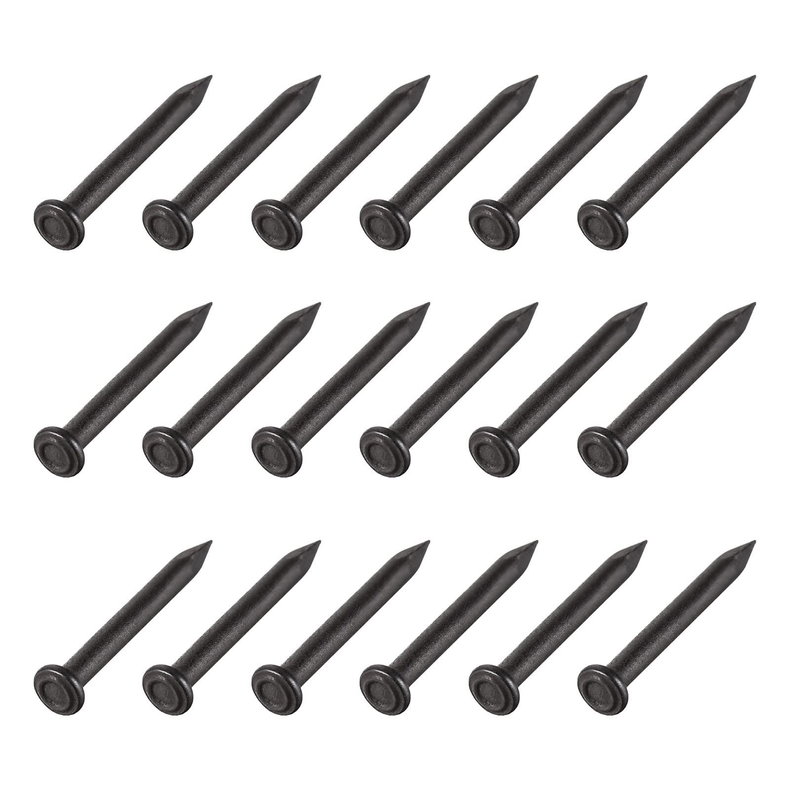 METALLIXITY Wall Cement Nails (2x20mm) 300pcs, Carbon Steel Hardware Nails - for House Maintenance DIY Woodworking, Black