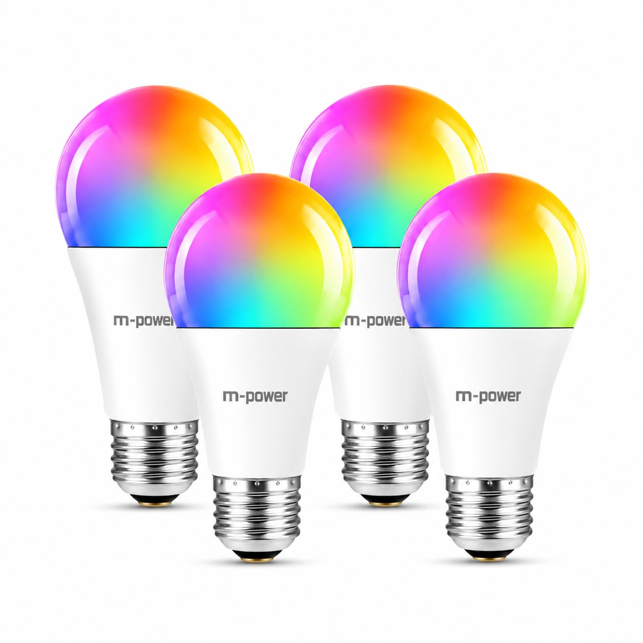 M-POWER™ 7-in-1 Multi Colour LED Bulb, 9W, Auto Colour Changing Decorative Light for Home, Bedroom, Living Room, Party & Festival, Energy Efficient (Pack of 4) B27-image-26