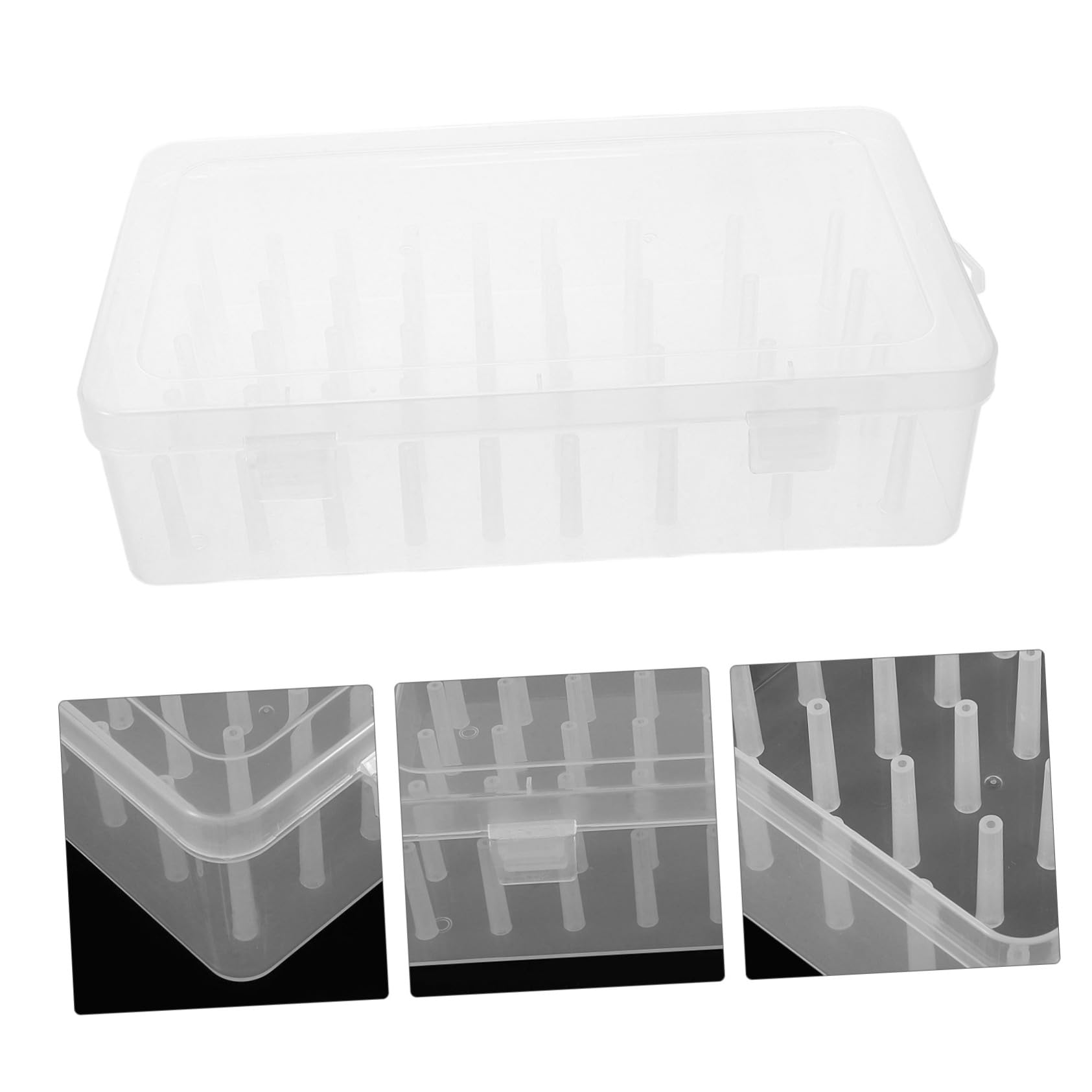 3piezas Caja De Almacenamiento De Hilo De Bordar Organizador De Costura Multifuncional Para Proyectos De Costura y Manualidades Caja Para Guardar Hilos De Coser Casa