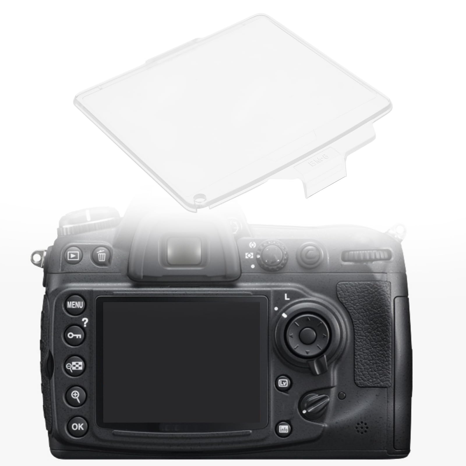 2 szt. przezroczystych plastikowych ochraniaczy ekranu LCD BM-8 kompatybilne z aparatami Nikon D300