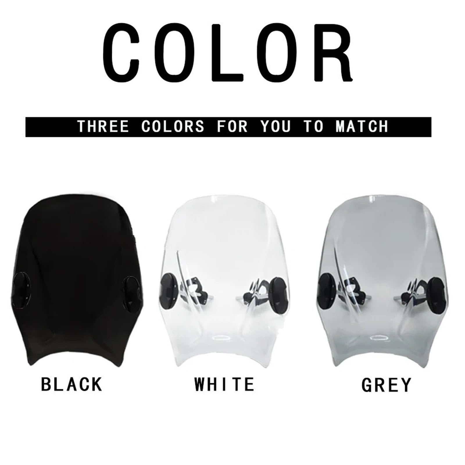 powietrzadeflektor Pasuje do Zontes GK 125/GK 155/GK 125X Pasuje do Zontes GK-125 GK-125X GK-155 Osłona przedniej szyby motocyklowej Visor VIsor Double(GRAY)