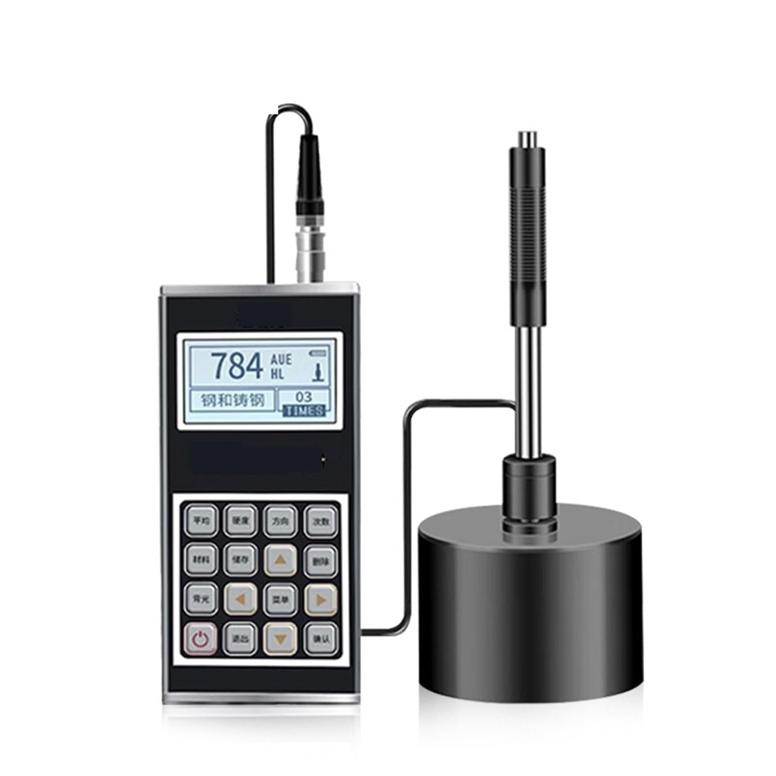 Probador de dureza, Probador de dureza Leeb digital portátil for metal, acero inoxidable, cobre, aluminio, HS, HL, HB, HRA, HRB, HRC, HV