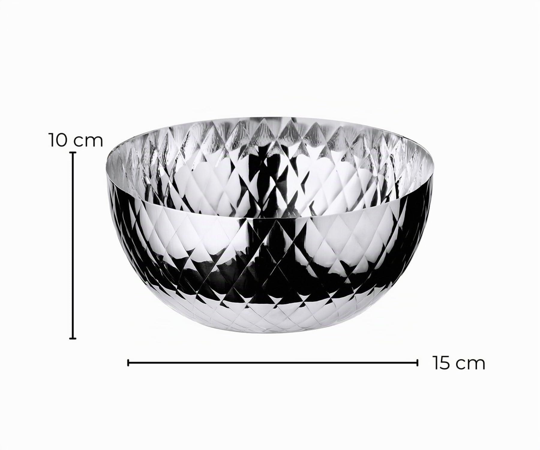 EDZARD 2er Set Dekoschale Ponza (Ø 15 cm, H 10 cm), gemustert