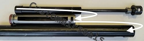 Miniatura 6 de CustomAirSeals GAMO KRAL CROSMAN STOEGER CompatibleReemplazo para Gas RAM Nitro Pistón Metal Gatillo Air Rifle Gun Spring X20
