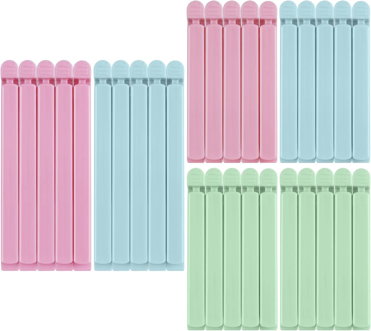BAKHUK 48pcs Plastic Sealing Clips Bag Clips for Food, Chip