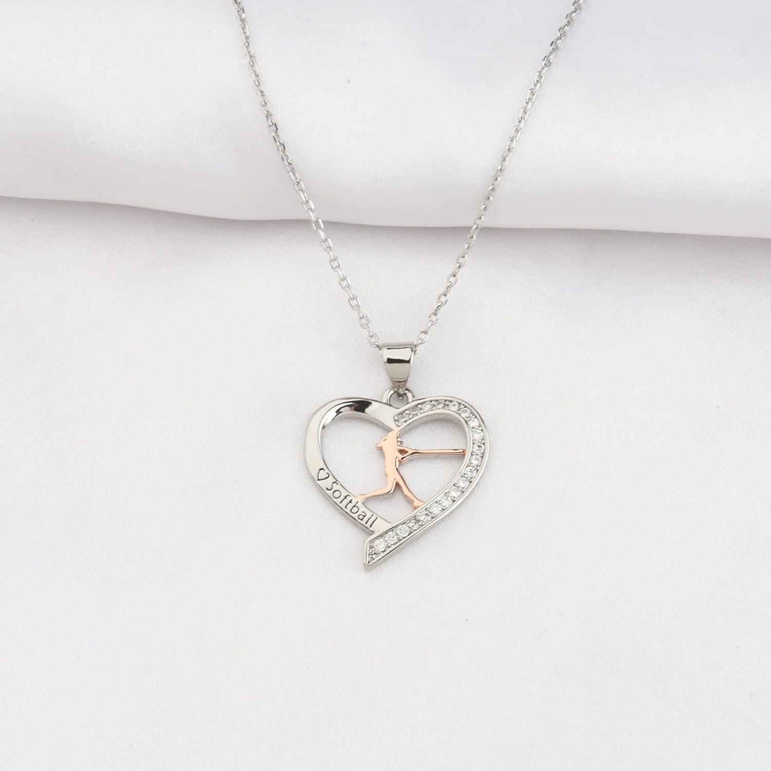 BNQL Softball Necklace for Girls Women Softball Lover Gifts Player Teams Gifts Sport Pendent Necklaces Jewelry Gift - Image 2