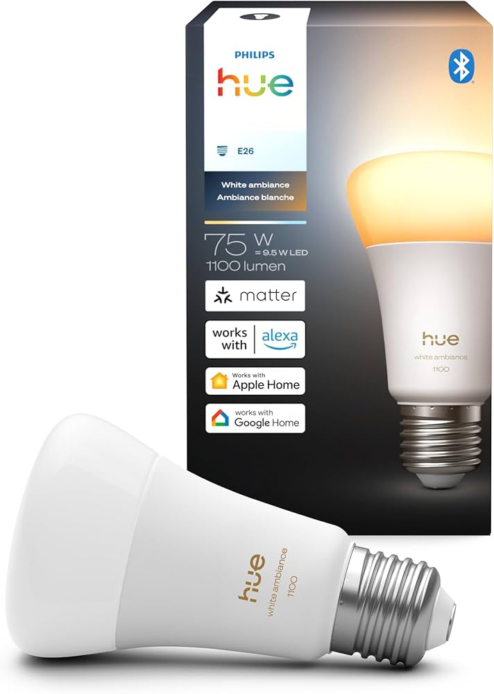 Philips Hue スマート電球 E26 75W LED 4個 1100lm Philips Hue スマート電球 E26 75W LED 4個 1100lm