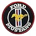Ford Mustang Embroidered Iron on Patch