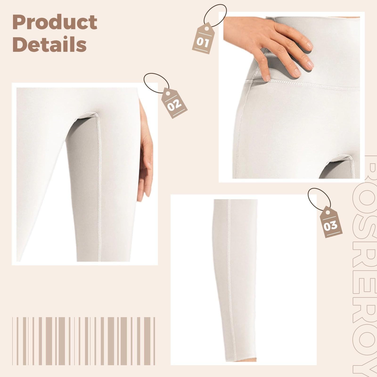 Wysokiej jakości legginsy do jogi z wysokim stanem dla kobiet, rajstopy treningowe do fitnessu i wypoczynku, pasują do wzrostu 150 cm - 140 cm, waga 67-75 kg, białe, biały, rozmiar uniwersalny