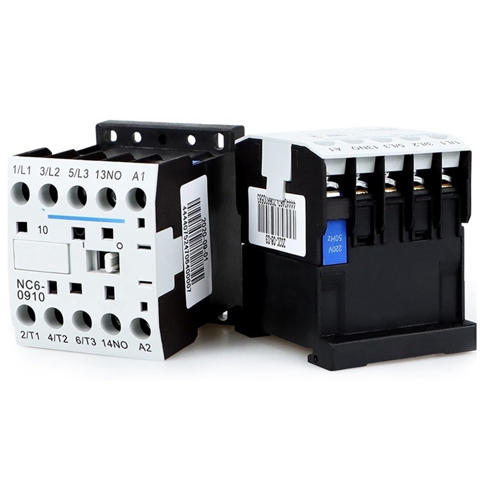 JJHQOKYNA 1Pcs Mini AC Contactor NXC-09M10 NC6-0910 9A NXC-06M10 NC6-0610 6A 1NO Normally Open 1NC AC220V 24V 380V
