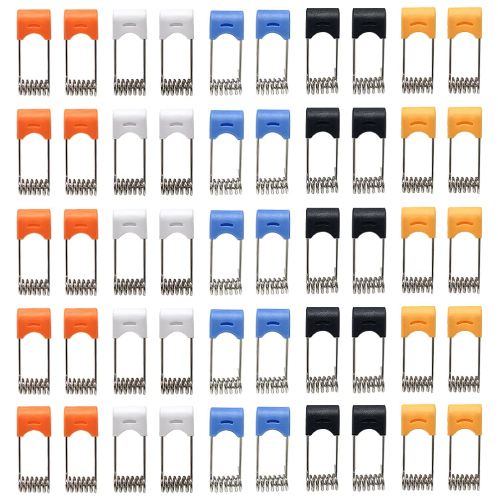 50PCS Downlight Panel Spring Clip Recessed Lighting Spring Clip Lamp Clips Light Emitting Diode Lamp Accessory (5 Mix Colors)