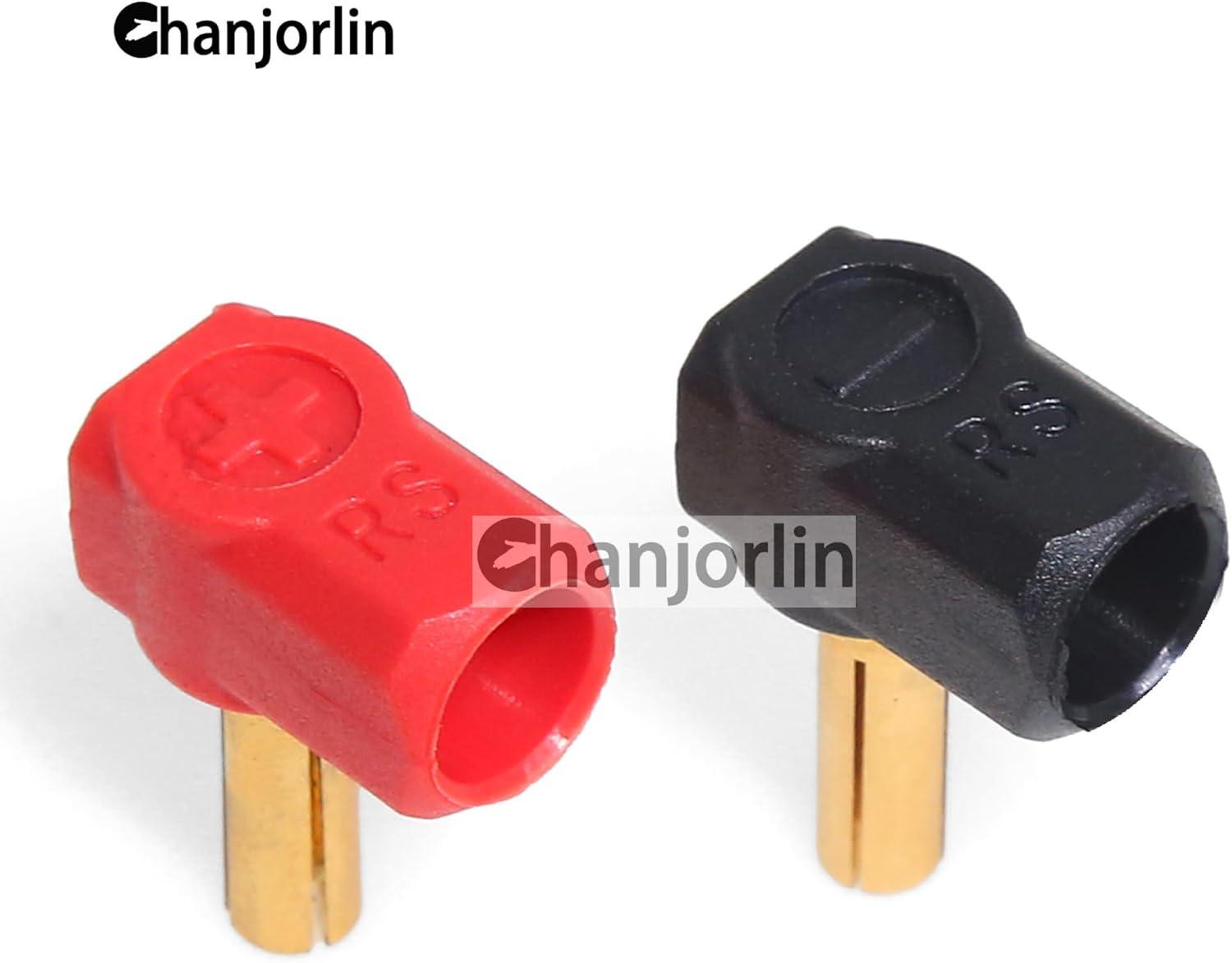 RC Car Battery T Plug Female to 90 Degree 4mm Banana Connectors Heatsink Bullet Plug Grips for 2S 7.4V Lithium Battery Female to Male Cable Modeling 1/10 RC Crawler Cars Upgrade Parts
