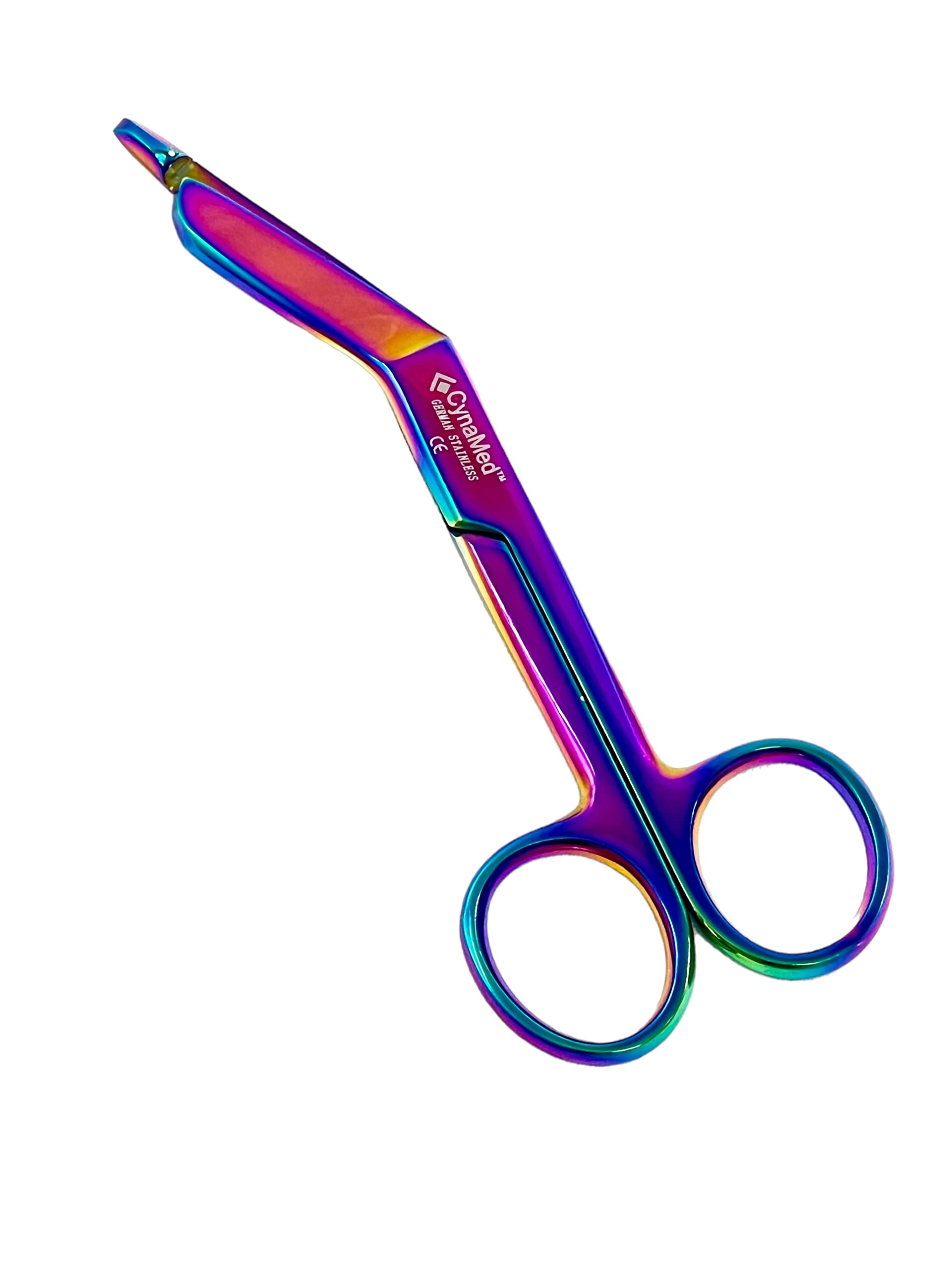 Alemán 1 Lister Vendaje Enfermera Tijeras 4.5 pulgadas Multi Titanium Color Rainbow Cynamed