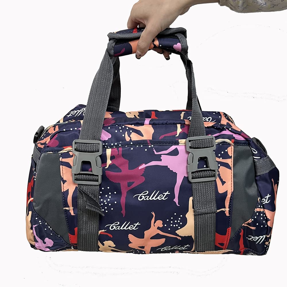Sac de sport pour filles pour danse de ballet, pratique, sport, pom-pom girl, gymnastique, week-end, court voyage, taille bagage à main, M, sac de danse mignon pour filles