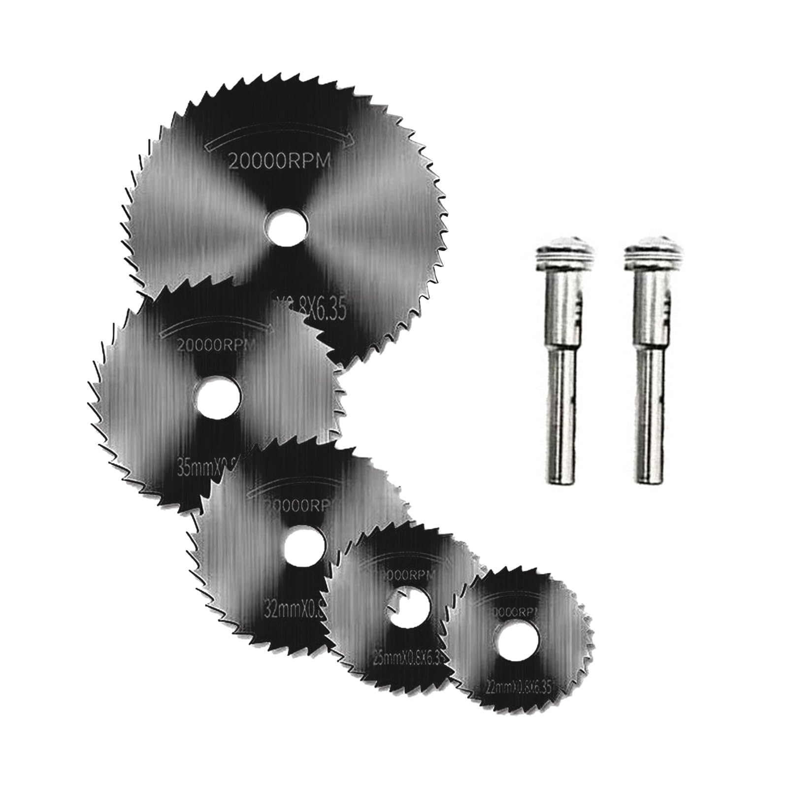 5Pcs High Speed Steel Circular Cutting Disc Replacement for Metal Cutting for Slitting Metal Cutting