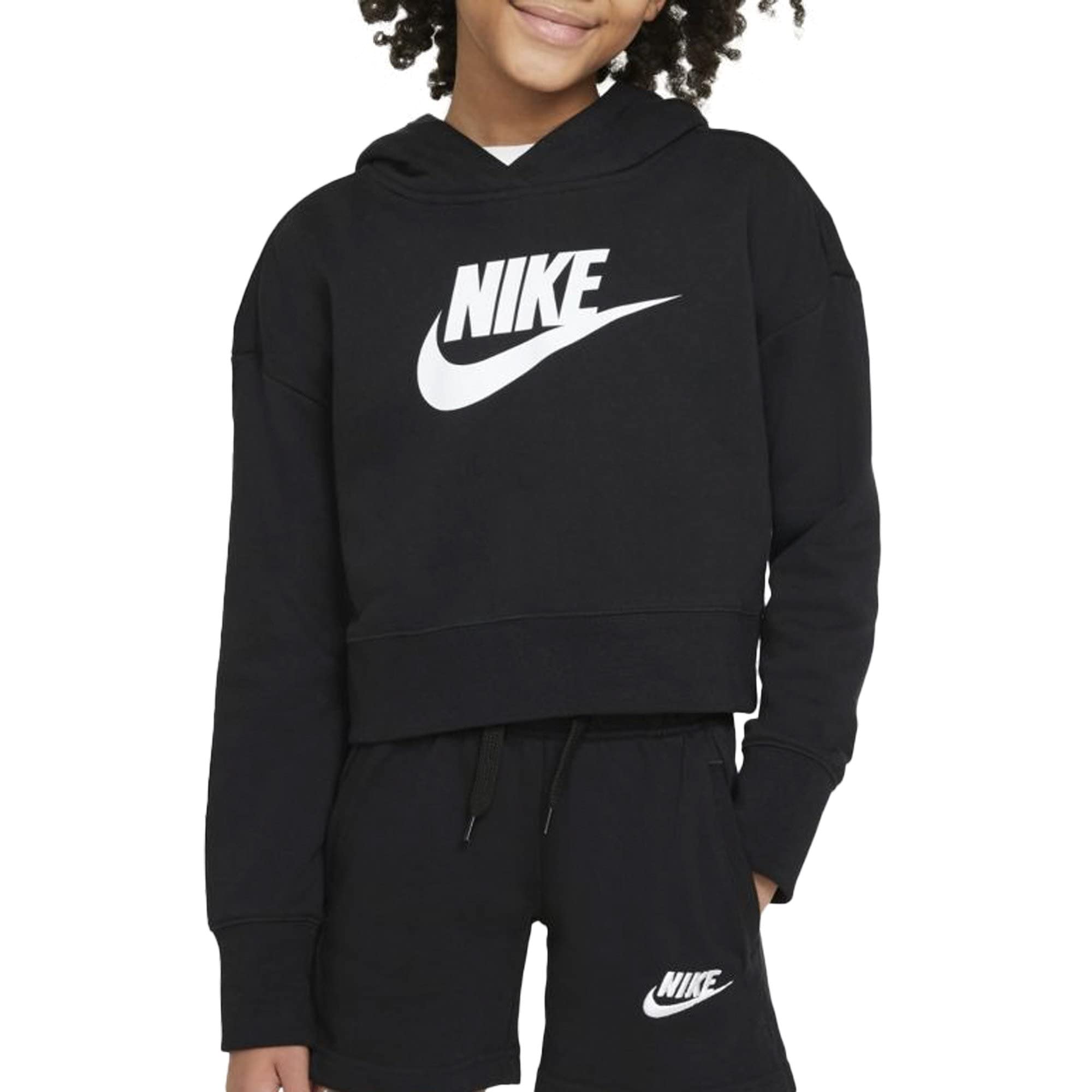 NIKE G NSW Club Ft Crop Hoodie Hbr Sweatshirt Niñas (Pack de 1)