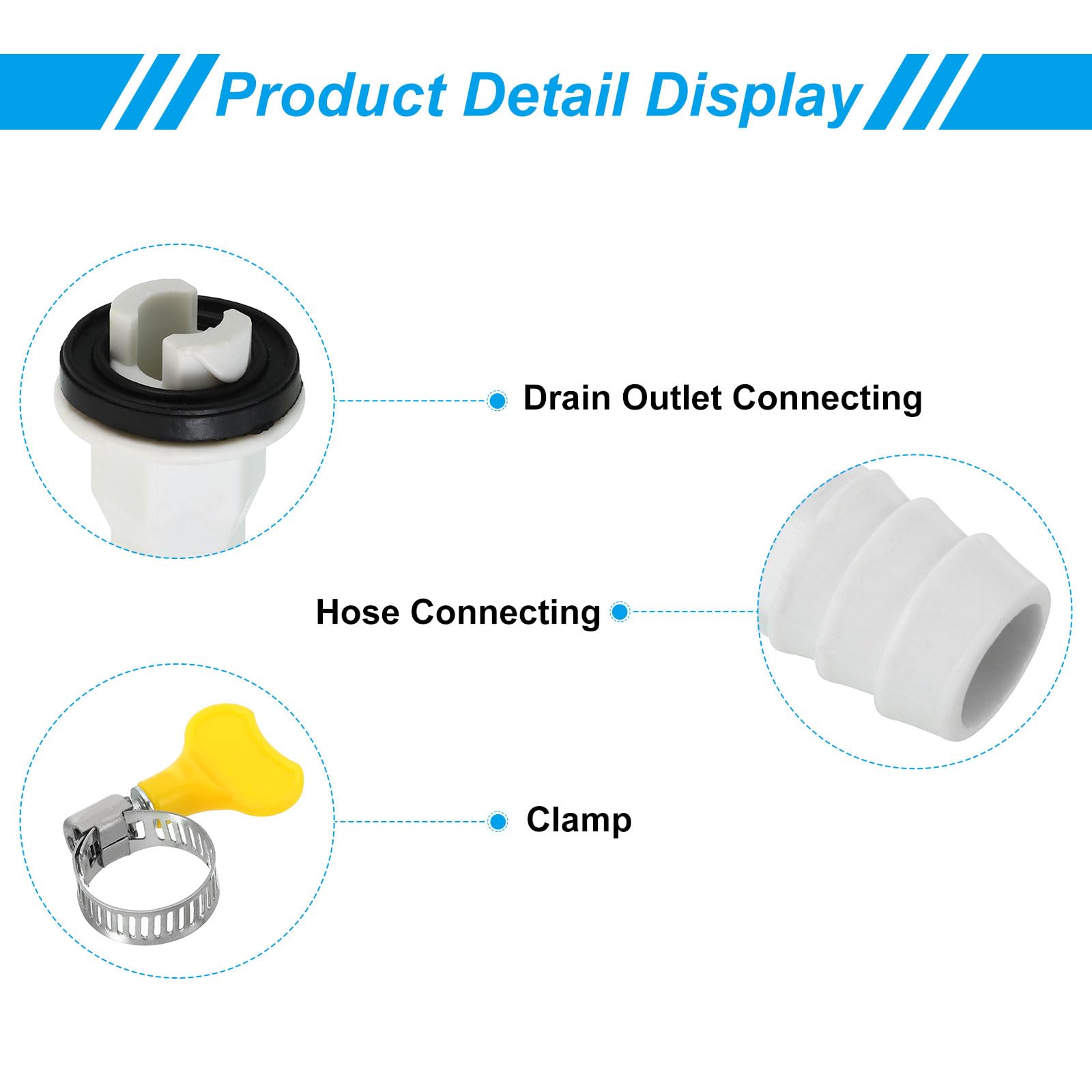PATIKIL 15mm Air Conditioner Drain Hose Connector - Image 4