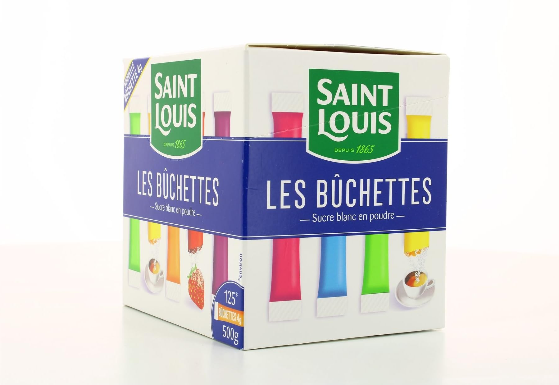 Bûchettes de sucre Saint Louis 4g x 125 - coffret de 500g - Lot De 2 - Vendu Par Lot - Offre Spéciale