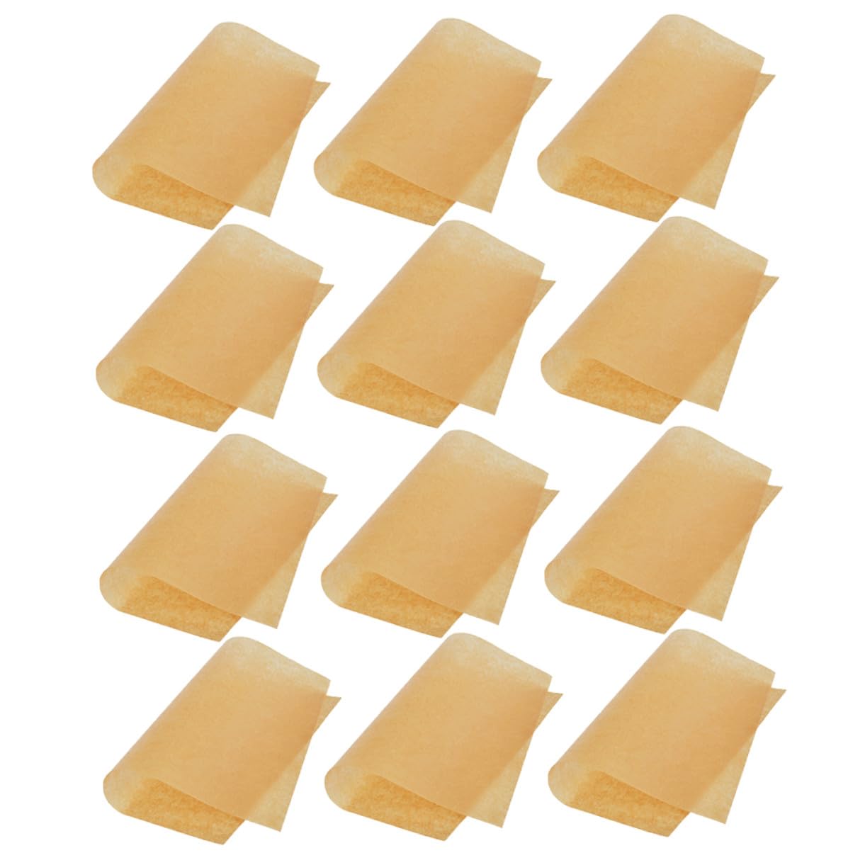 100 pièces Papier Cuisson Kraft Non Adhérent Résistant Haute Température pour Barbecue Pâtisserie Cuisine