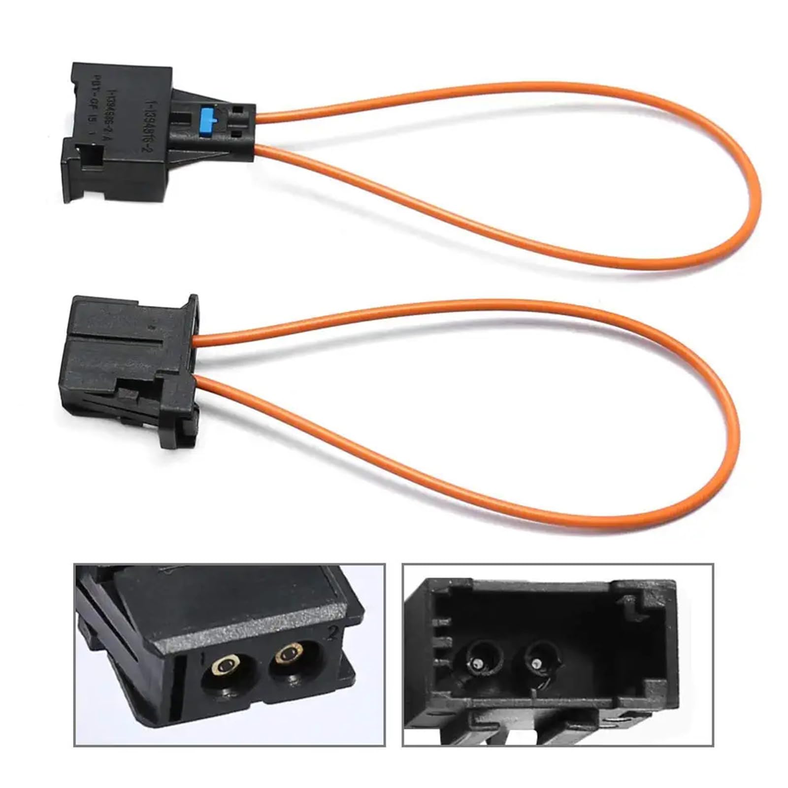 Conector de Fibra Óptica para Coche,Conector de Cable Óptico de Derivación,Enchufe de Puente,Adaptadores Universales de Fibra Óptica Hembra y Macho,para Radio y Audio de Coche Tokaneit