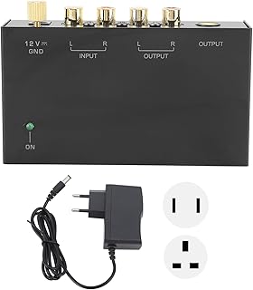 Phono Preamplifier AC Metal 100‑240V Sound Record Player Preamplifier for Turntables Video Record Players(#3)