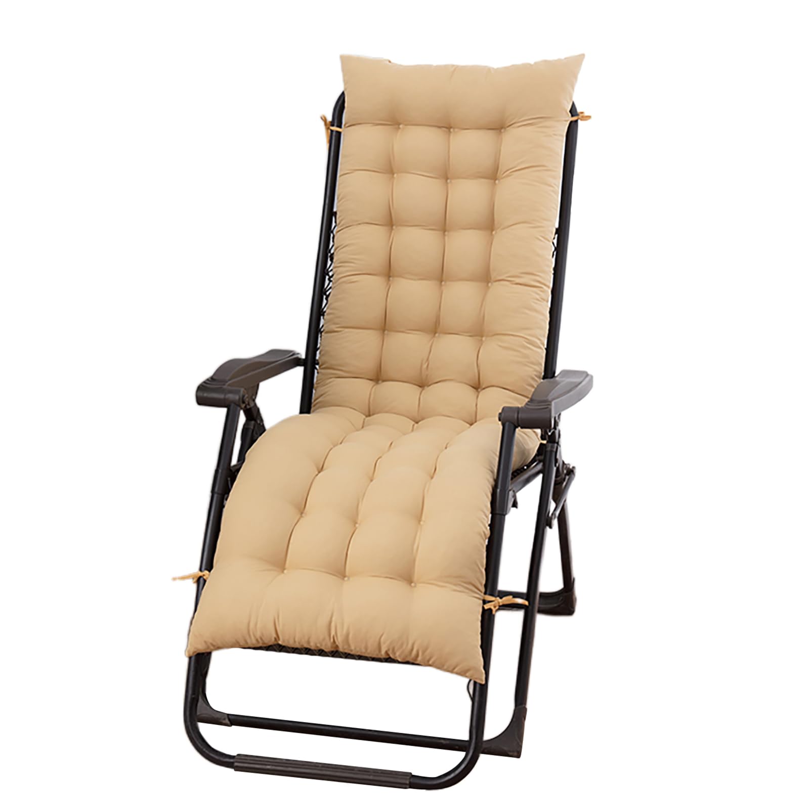 GAOXIAO Coussins pour Bains De Soleil, MatelasTransat Couleur Unie, épaissir Coussin Chaise Longue Doux De Remplacement pour Balançoire De Porche Intéeieu Exterieur Balcon